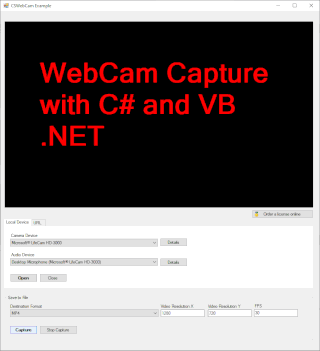 C# deals virtual camera